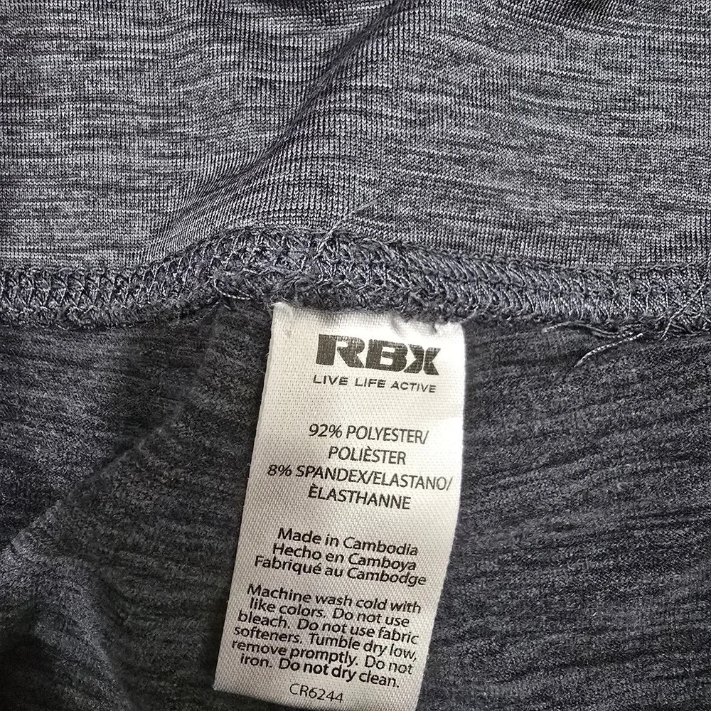 RBX Performance Women's Space Dye Yoga Pants - Charcoal Gray -‎ Size Small